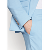 Tiavllya Fashion Mens 2 Pieces Suit Flat Double Breasted Tuxedos For Wedding (Blazer+Pants)