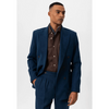 Tiavllya Fashion Mens 2 Pieces Suit Flat Tuxedos For Wedding (Blazer+Pants)
