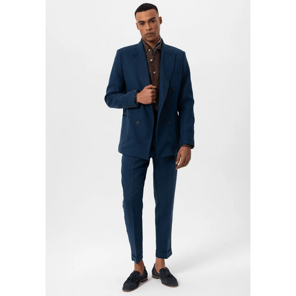 Tiavllya Fashion Mens 2 Pieces Suit Flat Tuxedos For Wedding (Blazer+Pants)