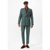 Tiavllya Fashion Mens 2 Pieces Suit Flat Tuxedos For Wedding (Blazer+Pants)