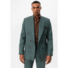Tiavllya Fashion Mens 2 Pieces Suit Flat Tuxedos For Wedding (Blazer+Pants)