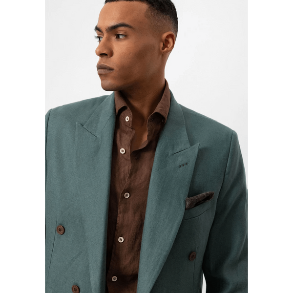 Tiavllya Fashion Mens 2 Pieces Suit Flat Tuxedos For Wedding (Blazer+Pants)