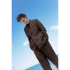 Tiavllya Fashion Mens 2 Pieces Suit Linen Double Breasted Tuxedos For Wedding (Blazer+Pants)
