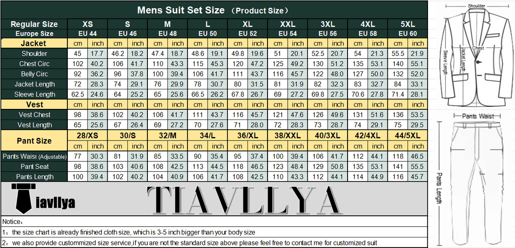 Tiavllya Fashion Mens 2 Pieces Suit Linen Double Breasted Tuxedos For Wedding (Blazer+Pants)