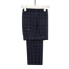 Tiavllya Fashion Mens Suit 3 Pieces Plaid Peak Lapel Tuxedos (Blazer+Vest+Pants)