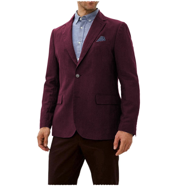 Tiavllya Fashion Mens Suit Blazer Notch Lapel Tuxedos For Wedding