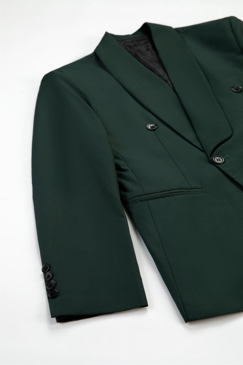 Tiavllya Fashion Mens Suit Double Breasts Shawl Lapel 2 Pieces (Blazer+Pants)