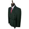 Tiavllya Fashion Mens Suit Double Breasts Shawl Lapel 2 Pieces (Blazer+Pants)