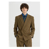 Tiavllya Fashionable 2-Piece Double-Breasted Men's Notch-Lapel Tuxedo Wedding Suit (Blazer + Pants)