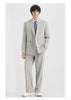 Tiavllya Fashionable 2-Piece Double-Breasted Men's Notch-Lapel Tuxedo Wedding Suit (Blazer + Pants)