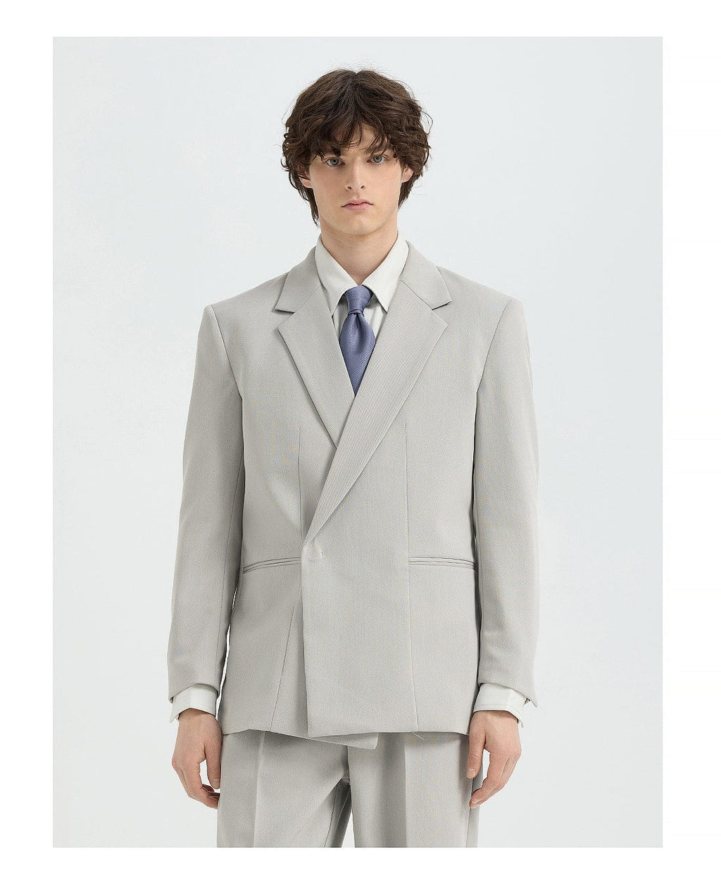 Tiavllya Fashionable 2-Piece Double-Breasted Men's Notch-Lapel Tuxedo Wedding Suit (Blazer + Pants)