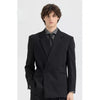 Tiavllya Fashionable 2-Piece Double-Breasted Men's Notch-Lapel Tuxedo Wedding Suit (Blazer + Pants)