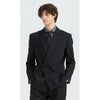 Tiavllya Fashionable 2-Piece Double-Breasted Men's Notch-Lapel Tuxedo Wedding Suit (Blazer + Pants)