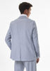 Tiavllya Formal 2 Pieces Mens Light Blue Suit Flat Notch Lapel Tuxedos For Wedding (Blazer+Pants)