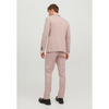 Tiavllya Formal 2 Pieces Mens Pink Suit Flat Notch Lapel Tuxedos For Wedding (Blazer+Pants)