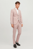 Tiavllya Formal 2 Pieces Mens Pink Suit Flat Notch Lapel Tuxedos For Wedding (Blazer+Pants)