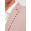 Tiavllya Formal 2 Pieces Mens Pink Suit Flat Notch Lapel Tuxedos For Wedding (Blazer+Pants)