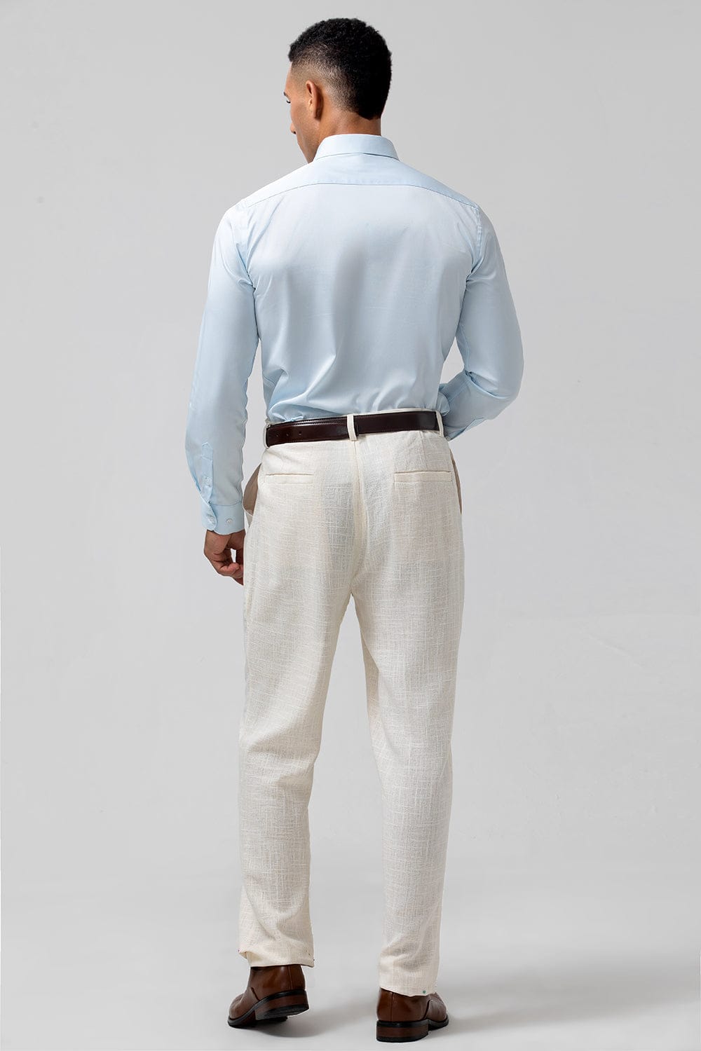 Tiavllya Formal 2 Pieces Mens Suit Flat Linen Peak Lapel Suit (Blazer + Pants)