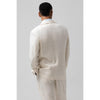 Tiavllya Formal 2 Pieces Mens Suit Flat Linen Peak Lapel Suit (Blazer + Pants)