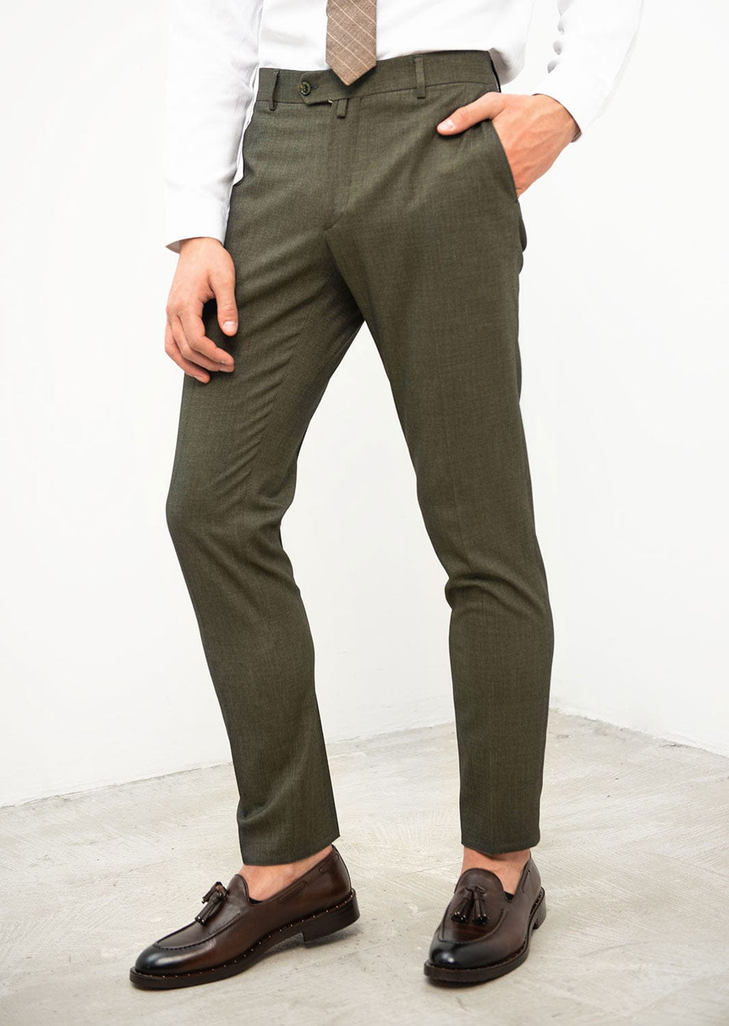 Tiavllya Formal 2 Pieces Mens Suit Flat Peak Lapel Double Breasted Tuxedos For Wedding (Blazer+Pants)