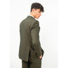 Tiavllya Formal 2 Pieces Mens Suit Flat Peak Lapel Double Breasted Tuxedos For Wedding (Blazer+Pants)