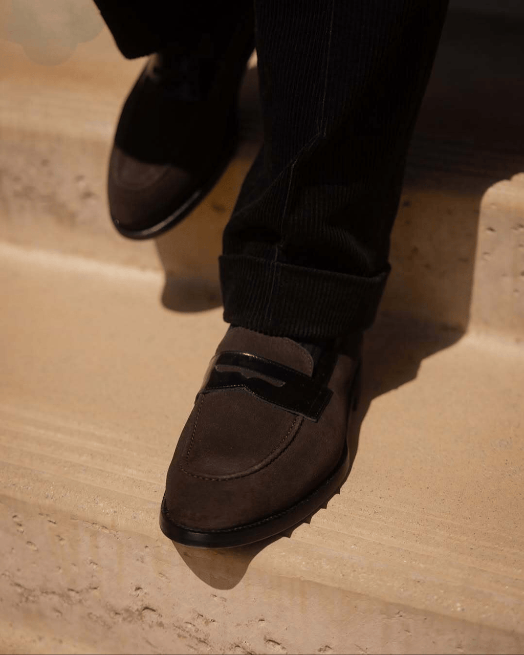 Tiavllya Formal 3 Pieces Mens Suit Corduroy Notch Lapel Tuxedos For Wedding (Blazer+Vest+Pants)