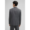 Tiavllya Formal Men's 2 Pieces Mens Suit Notch Lapel Striped Tuxedos (Blazer+Pants)