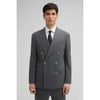 Tiavllya Formal Men's 2 Pieces Mens Suit Notch Lapel Striped Tuxedos (Blazer+Pants)