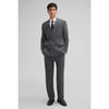 Tiavllya Formal Men's 2 Pieces Mens Suit Notch Lapel Striped Tuxedos (Blazer+Pants)