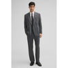 Tiavllya Formal Men's 2 Pieces Mens Suit Notch Lapel Striped Tuxedos (Blazer+Pants)