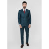 Tiavllya Formal Men's 2 Pieces Mens Suit Notch Lapel Striped Tuxedos (Blazer+Pants)