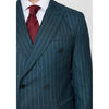 Tiavllya Formal Men's 2 Pieces Mens Suit Notch Lapel Striped Tuxedos (Blazer+Pants)
