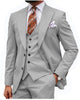 Tiavllya Formal Men's 3 Piece Regular Fit Peak Lapel Flat Men's Suit (Blazer+Vest+Pants)