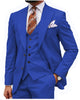 Tiavllya Formal Men's 3 Piece Regular Fit Peak Lapel Flat Men's Suit (Blazer+Vest+Pants)