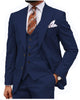Tiavllya Formal Men's 3 Piece Regular Fit Peak Lapel Flat Men's Suit (Blazer+Vest+Pants)
