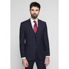 Tiavllya Formal Men's 3 Pieces Mens Suit Notch Lapel Striped Tuxedos (Blazer+Vest+Pants)