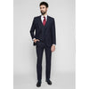 Tiavllya Formal Men's 3 Pieces Mens Suit Notch Lapel Striped Tuxedos (Blazer+Vest+Pants)