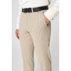 Tiavllya Formal Men's 3 Pieces Mens Suit Notch Lapel Striped Tuxedos (Blazer+Vest+Pants)