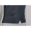 Tiavllya Formal Men's 3 Pieces Mens Suit Peak Lapel Striped Tuxedos (Blazer+Vest+Pants)
