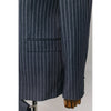Tiavllya Formal Men's 3 Pieces Mens Suit Peak Lapel Striped Tuxedos (Blazer+Vest+Pants)