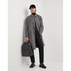 Tiavllya Formal Men's Wool Herringbone Stand Collar Blazer