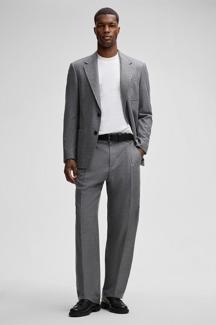 Tiavllya Men's Casual 2 Pieces Mens Suit Tweed Notch Lapel Tuxedos (Blazer+Pants)