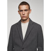 Tiavllya Men's Casual Tweed Notch Lapel Blazer