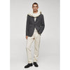 Tiavllya Men's Casual Tweed Notch Lapel Blazer