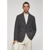 Tiavllya Men's Casual Tweed Notch Lapel Blazer