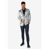 Tiavllya Men's Fashion Gradient Sequined Tuxedo Suit Notch lapel Men's Suit (Blazer + Pants)