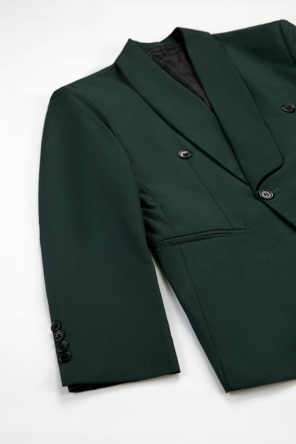 Tiavllya Mens Suit Double Breasts Shawl Lapel 2 Pieces (Blazer+Pants)