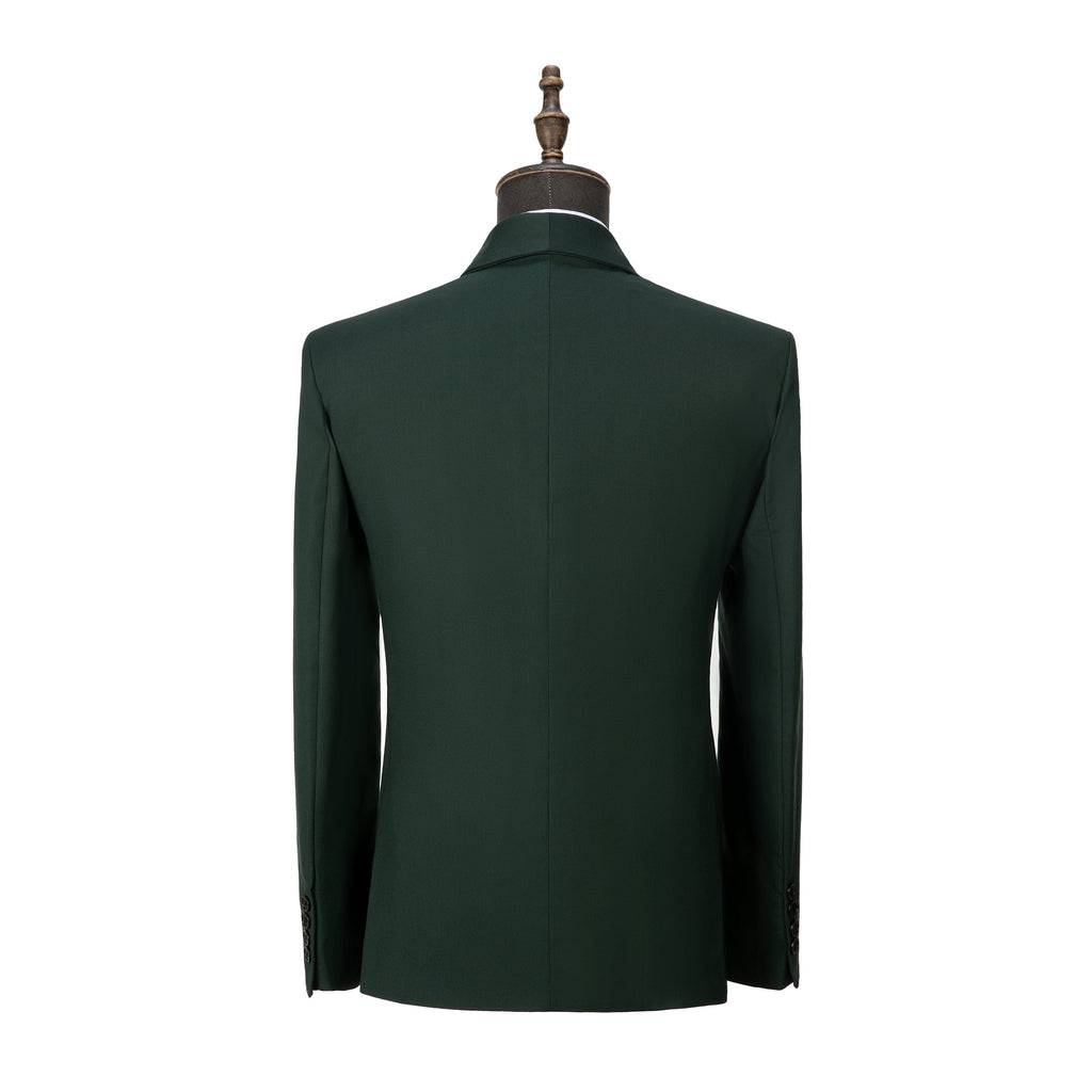 Tiavllya Mens Suit Double Breasts Shawl Lapel 2 Pieces (Blazer+Pants)