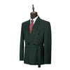 Tiavllya Mens Suit Double Breasts Shawl Lapel 2 Pieces (Blazer+Pants)