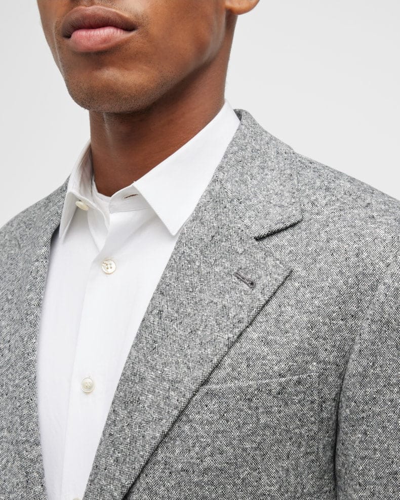 Tiavllya Menseventwear Men's Casual 2 Pieces Mens Suit Classic Tweed Notch Lapel Tuxedos (Blazer+Pants)